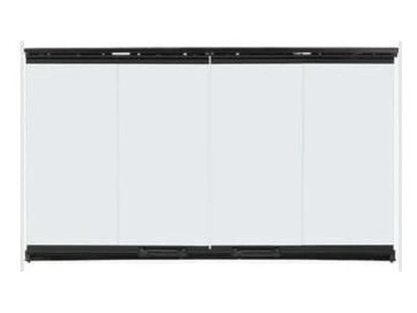 Majestic 36" Original Bi-Fold Glass Doors for Biltmore Series, Black Trim