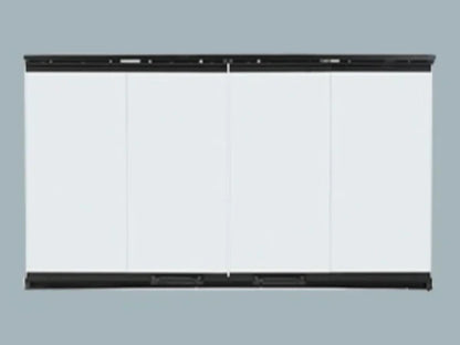 Majestic Original Bi-Fold Glass Doors with Black Trim