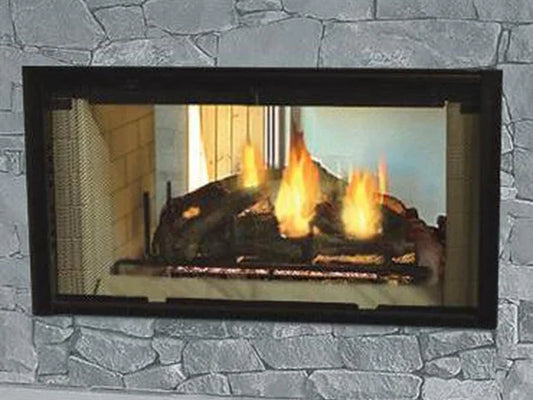 Majestic Designer Series 42" See-Through Radiant Wood Burning Fireplace