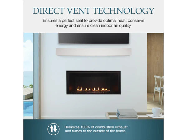 Majestic DVLINEAR36 36" Contemporary Direct Vent Gas Fireplace with IntelliFire Ignition