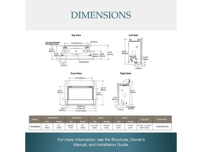 Majestic DVLINEAR36 36" Contemporary Direct Vent Gas Fireplace with IntelliFire Ignition