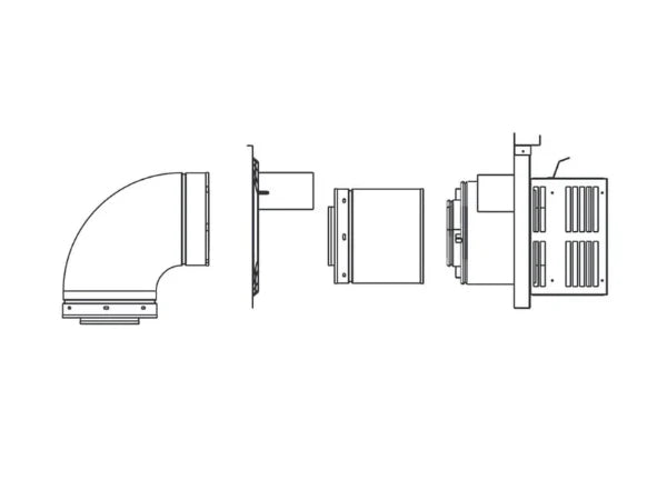 Majestic DVP-TRAPK1 Horizontal Termination Kit with Short Flue