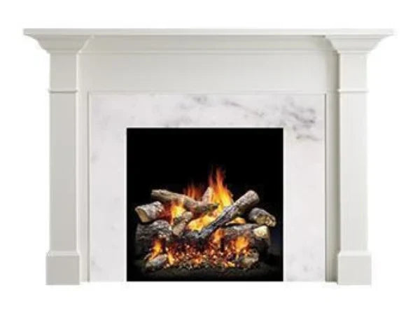 Majestic Malone B
 Primed MDF Transitional Style Flush Wood Fireplace Mantel
