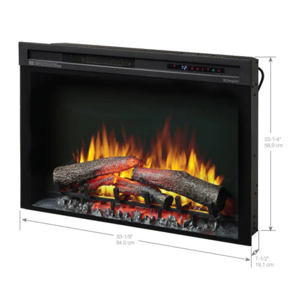 Dimplex Nova 33" Plug-In Electric Firebox With Acrylic Ice Glass Media - XHD33G