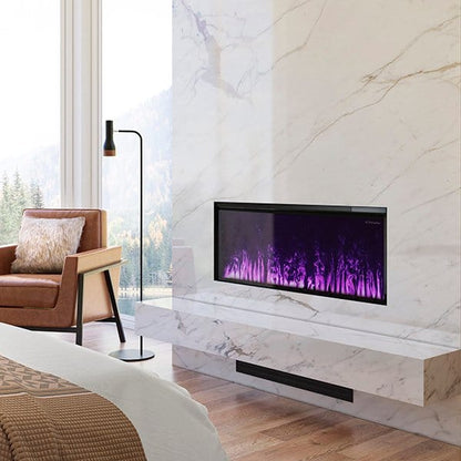 Dimplex Opti-Myst 46" Linear Electric Fireplace With Acrylic Ice and Driftwood Media