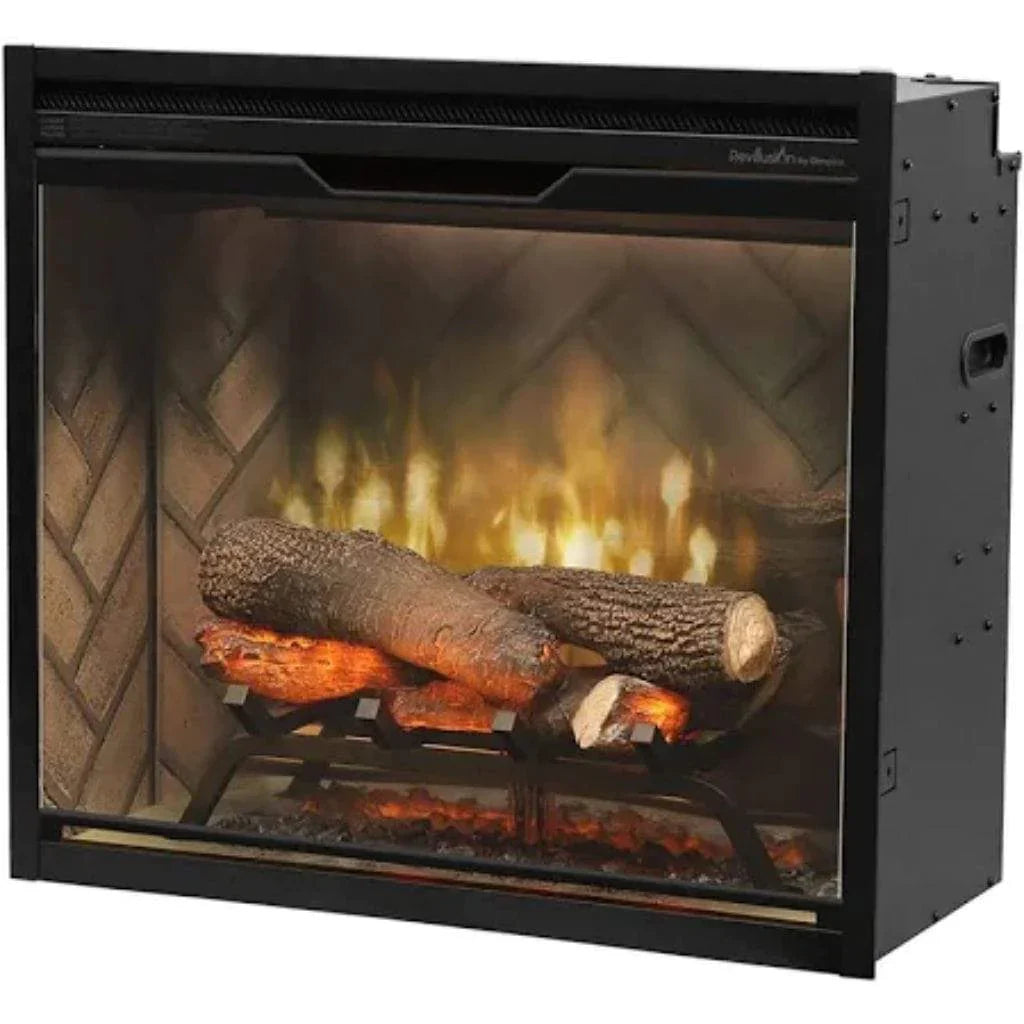 Dimplex Revillusion Weathered Concrete 24" Built-In Electric Firebox RBF24DLXWC