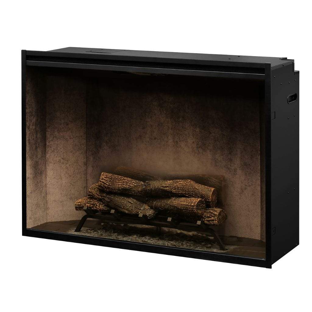 Dimplex Revillusion Weathered Concrete 42" Built-In Electric Firebox With Single Pane Glass &  Plug Kit - 500002411 (RBF42WC-FG)