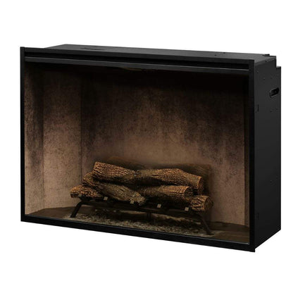 Dimplex Revillusion Weathered Concrete 42" Built-In Electric Firebox With Single Pane Glass &  Plug Kit - 500002411 (RBF42WC-FG)