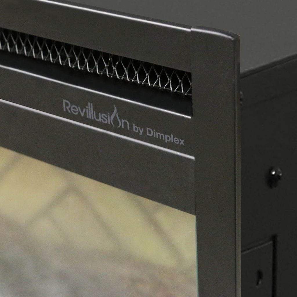 Dimplex Revillusion Herringbone 30" Built-In Electric Firebox With Single Pane Glass & Plug Kit