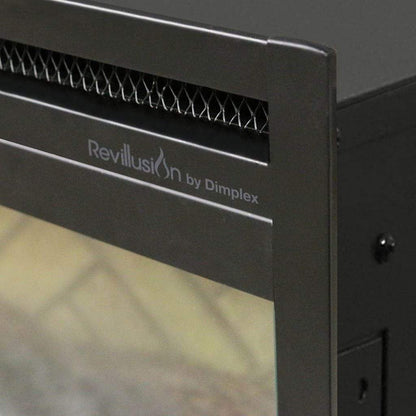 Dimplex Revillusion Herringbone 30" Built-In Electric Firebox With Single Pane Glass & Plug Kit