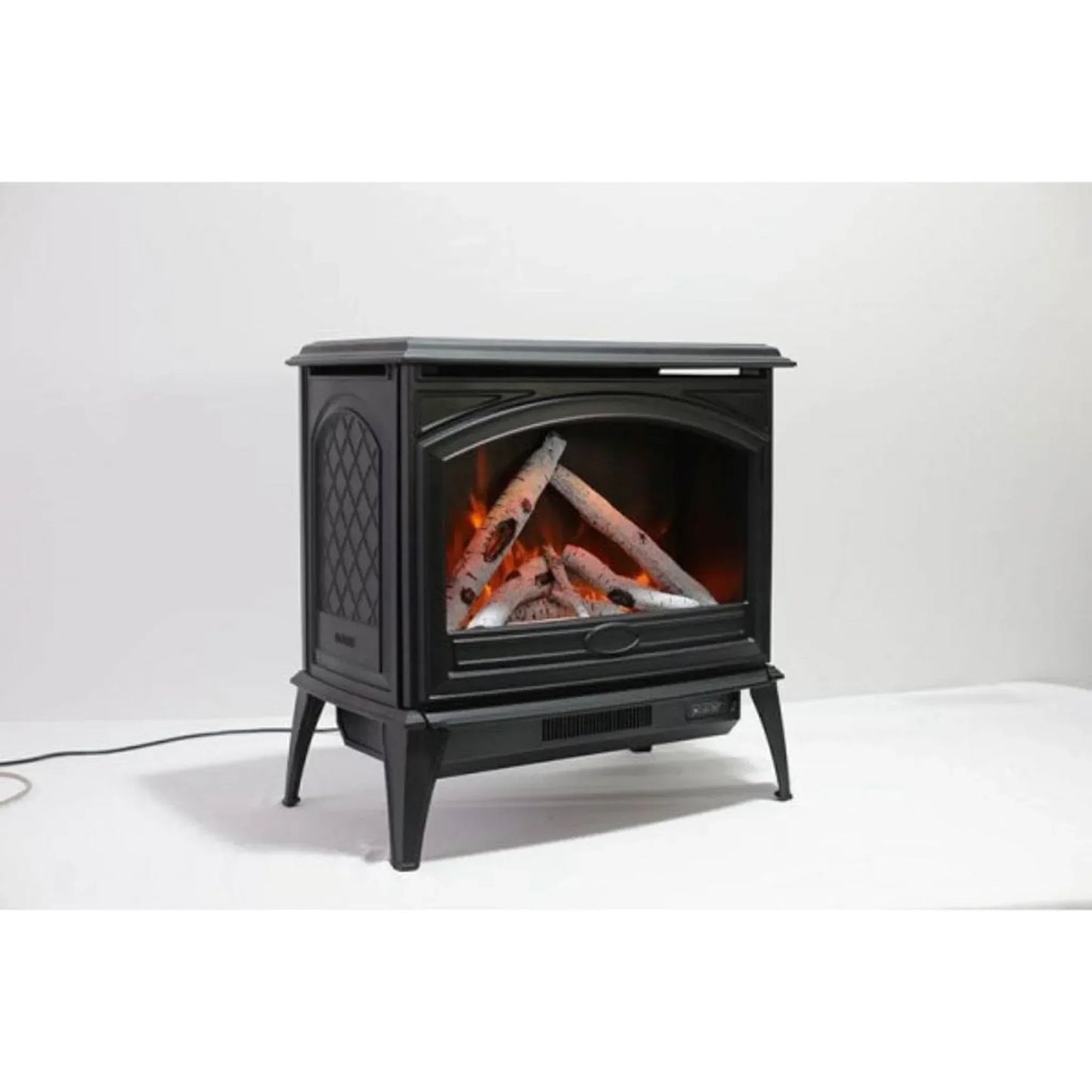 Amantii Sierra Flame Lynwood Series 28" Freestanding Cast Iron Electric Stove | E70-NA