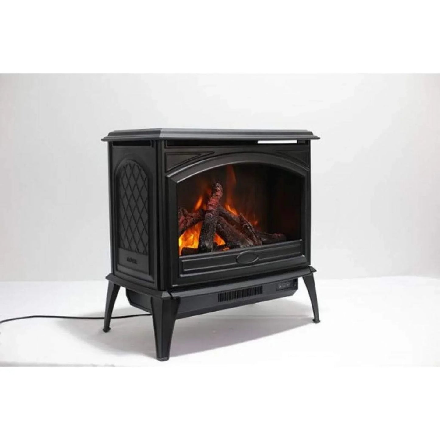 Amantii Sierra Flame Lynwood Series 28" Freestanding Cast Iron Electric Stove | E70-NA