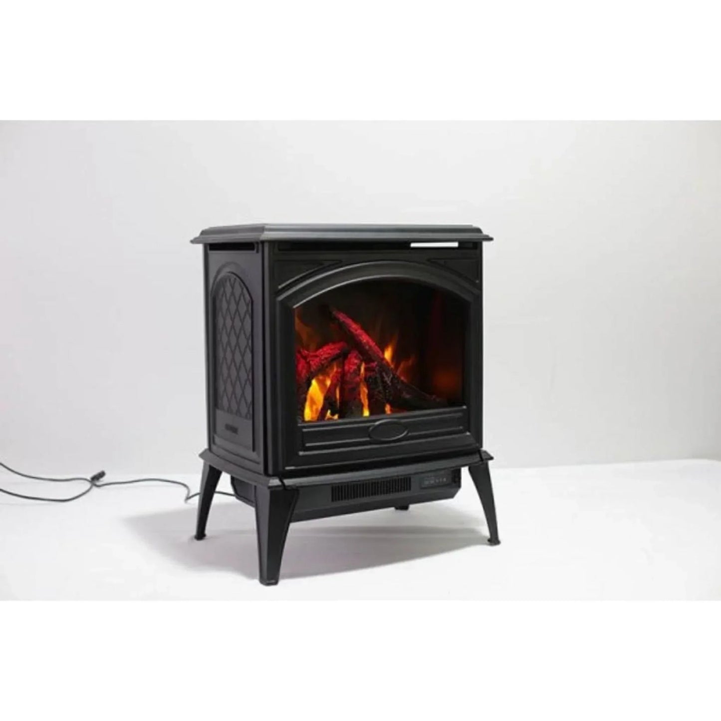 Amantii Sierra Flame Lynwood Series 28" Freestanding Cast Iron Electric Stove | E70-NA