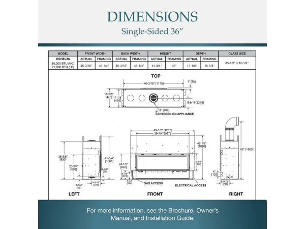 Majestic Echelon 72" Linear Contemporary Direct Vent Natural Gas Fireplace with IntelliFire Touch Ignition System
