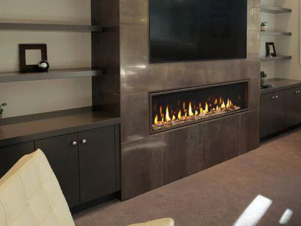 Majestic Echelon 48" Linear Contemporary Direct Vent Natural Gas Fireplace with IntelliFire Touch Ignition System