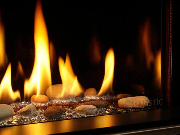 Majestic Echelon See-Through 36" Linear Contemporary Direct Vent Natural Gas Fireplace with IntelliFire Touch Ignition System