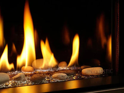 Majestic Echelon See-Through 48" Linear Contemporary Direct Vent Natural Gas Fireplace with IntelliFire Touch Ignition System