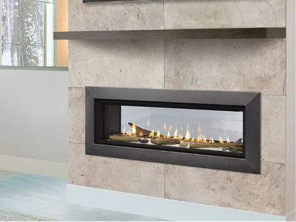 Majestic Echelon See-Through 48" Linear Contemporary Direct Vent Natural Gas Fireplace with IntelliFire Touch Ignition System
