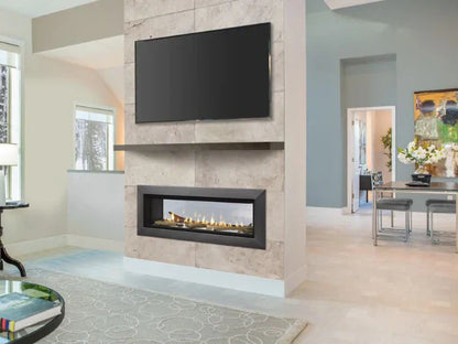 Majestic Echelon See-Through 48" Linear Contemporary Direct Vent Natural Gas Fireplace with IntelliFire Touch Ignition System