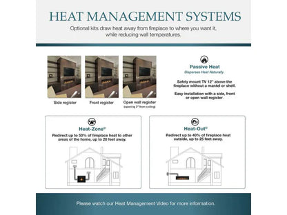 Majestic Echelon See-Through 48" Linear Contemporary Direct Vent Natural Gas Fireplace with IntelliFire Touch Ignition System