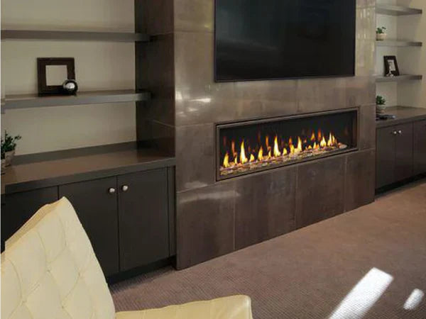 Majestic Echelon See-Through 48" Linear Contemporary Direct Vent Natural Gas Fireplace with IntelliFire Touch Ignition System