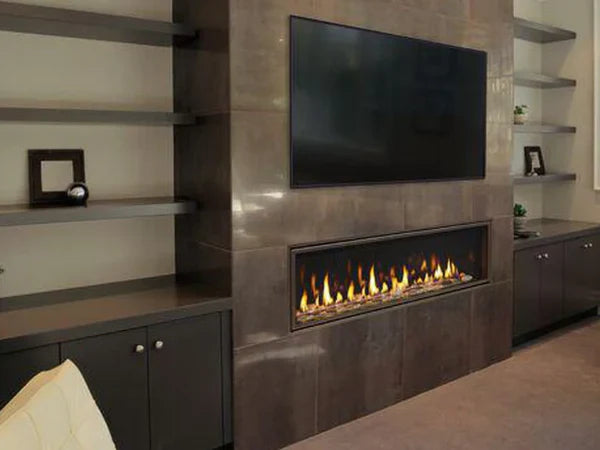 Majestic Echelon See-Through 48" Linear Contemporary Direct Vent Natural Gas Fireplace with IntelliFire Touch Ignition System