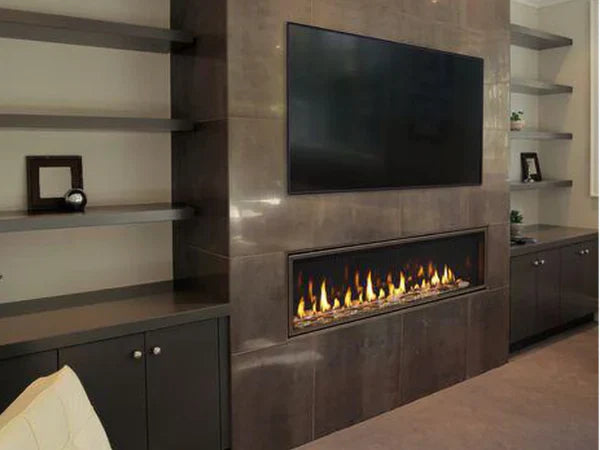 Majestic Echelon See-Through 48" Linear Contemporary Direct Vent Natural Gas Fireplace with IntelliFire Touch Ignition System