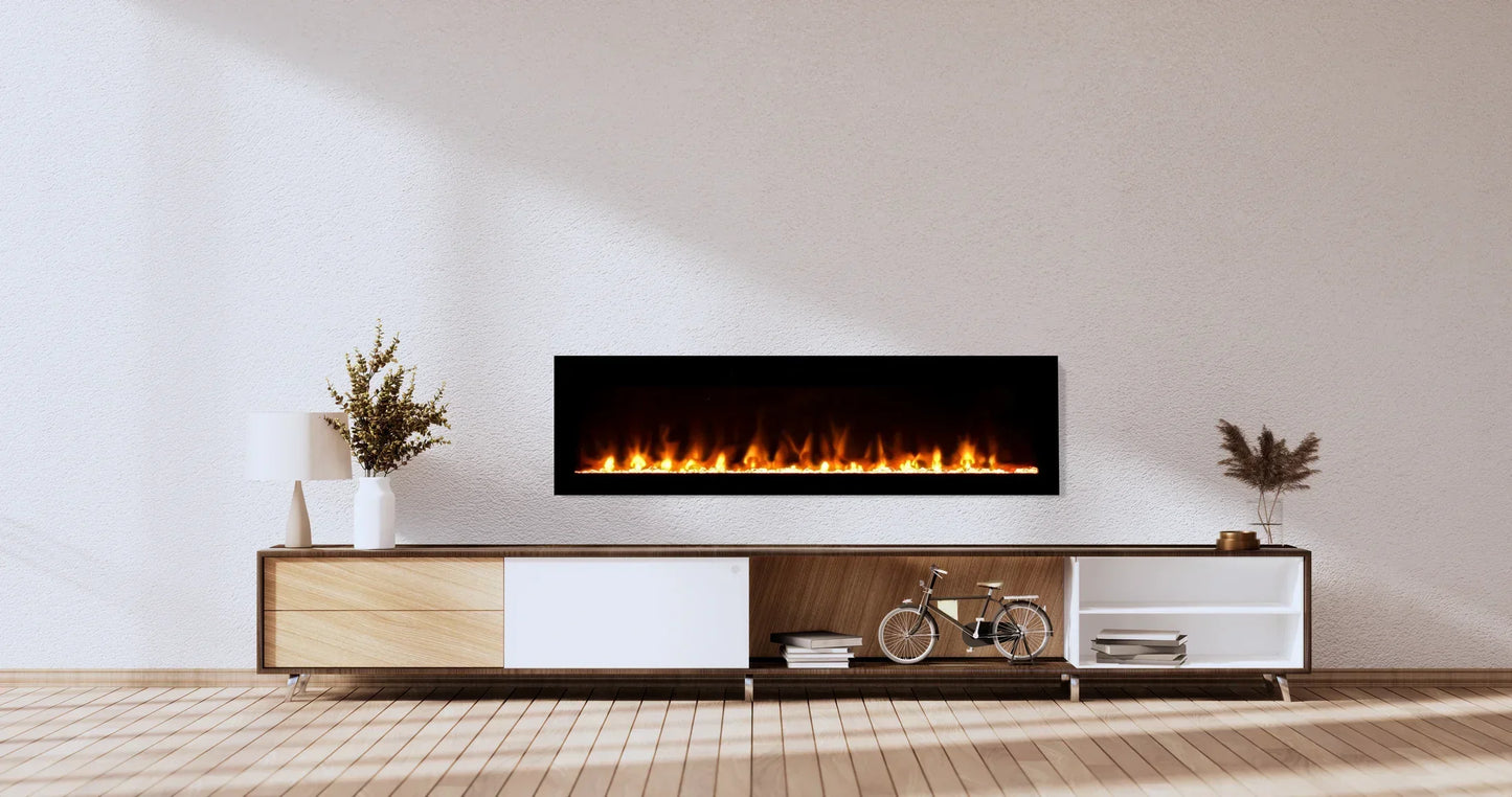 Amantii Fire & Ice Evolution 60" Linear Wall Mounted Electric Fireplace | EVO6020