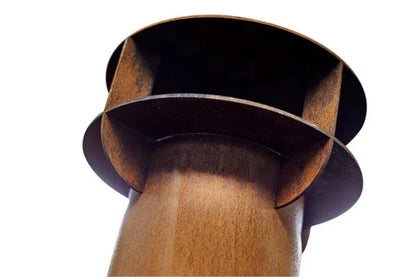 RB73 Fennek 80 4-Sided Glass Outdoor Wood Fireplace