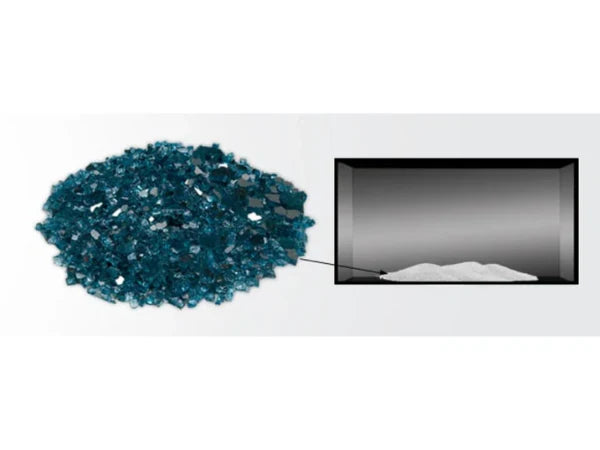 Majestic 9 Lbs. Sapphire Crushed Fire Glass Media