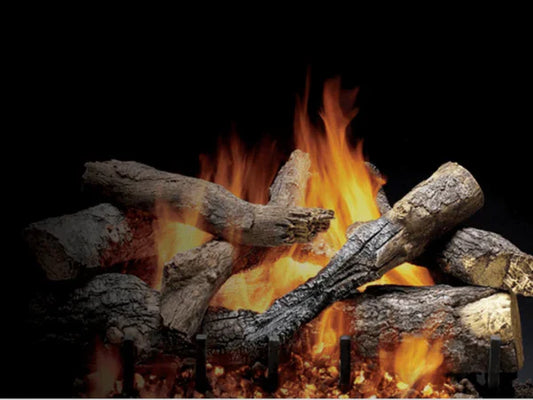 Majestic 30" 2-Tier IPI Grand Grand Oak Oak and Burner/Hearth