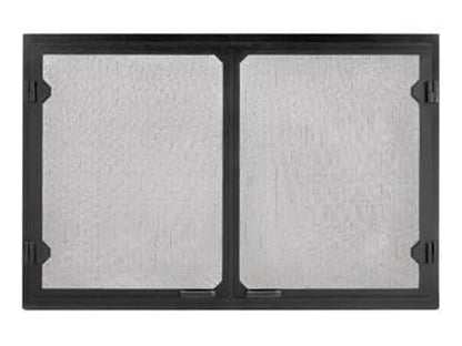 Majestic Grand Vista Black Cabinet Style Mesh Doors for Biltmore 36" Wood Burning Fireplace