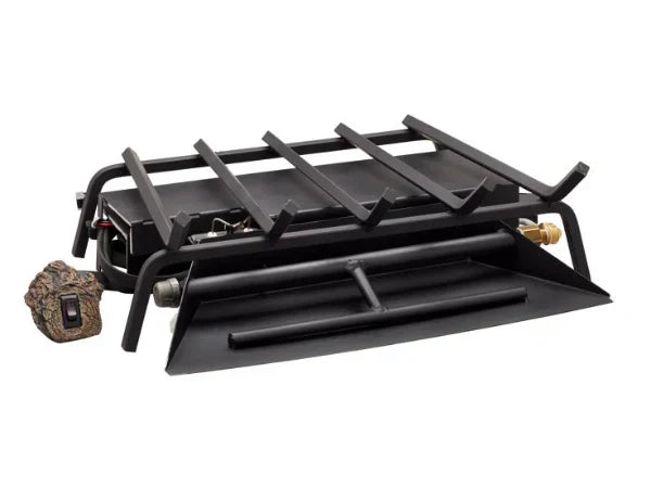 Majestic 24" Safety Pilot Double Tube Vented Natural Gas Burner with Hi-Lo Remote Control