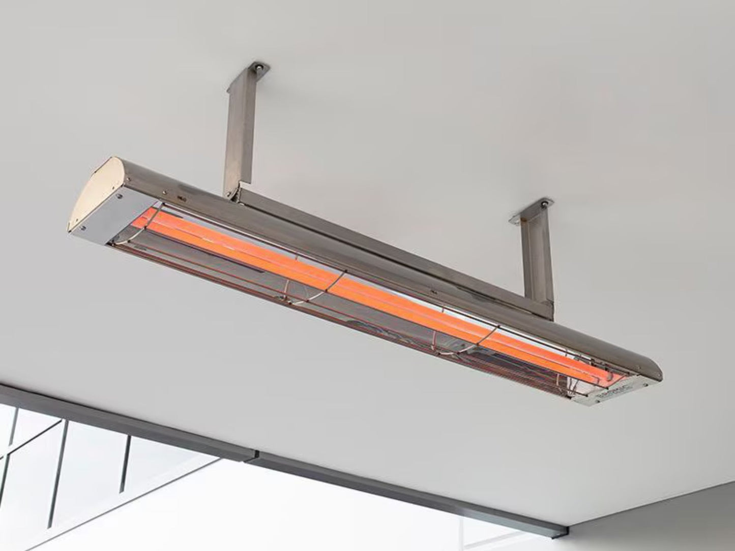 Bromic Heating Cobalt Silver Electric Outdoor Patio Heater