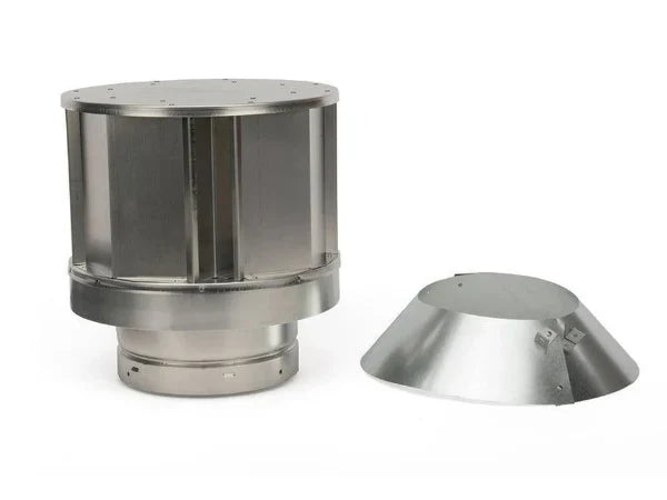 Majestic DVP 12" High Wind Vertical Termination Cap with Storm Collar