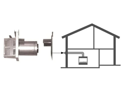 Majestic DVP Horizontal Termination Cap with Long Flue