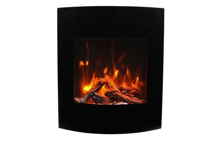 Amantii 24" Wall Mount or Built-In Indoor Outdoor Smart Electric Fireplace | WM-BI-2428-VLR-BG