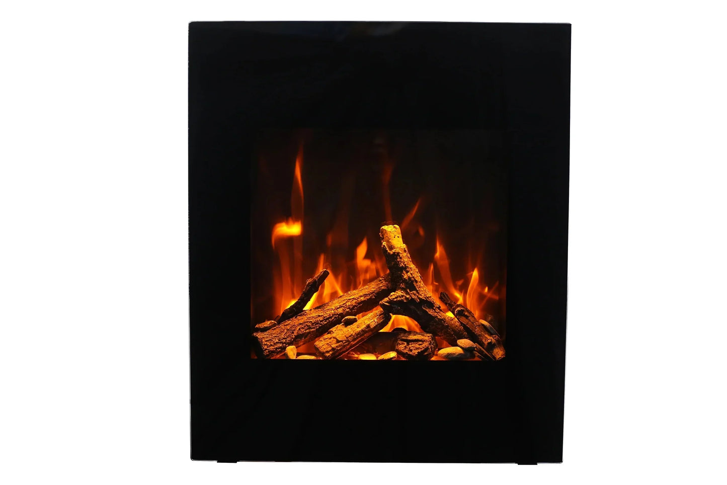 Amantii 24" Wall Mount or Built-In Indoor Outdoor Smart Electric Fireplace | WM-BI-2428-VLR-BG