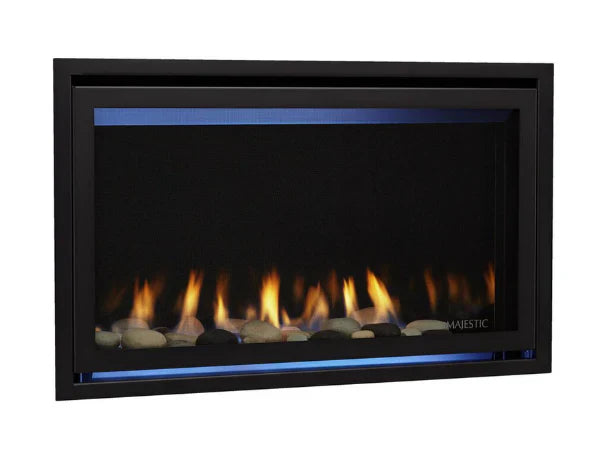 Majestic JADE42IL-B Jade 42" Linear Contemporary Direct Vent Propane Gas Fireplace with IntelliFire Touch Ignition System