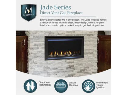 Majestic JADE32IN-B Jade 32" Direct Vent Natural Gas Fireplace