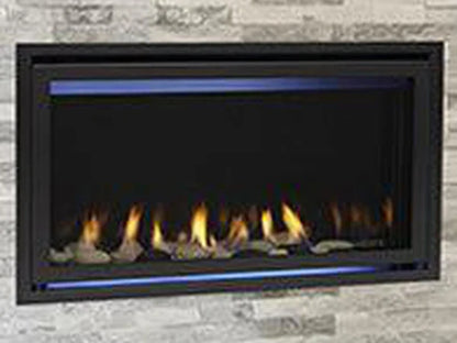 Majestic JADE42IL-B Jade 42" Linear Contemporary Direct Vent Propane Gas Fireplace with IntelliFire Touch Ignition System