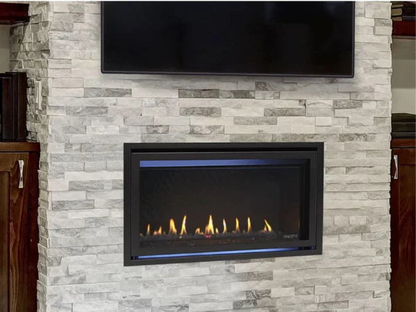 Majestic JADE42IL-B Jade 42" Linear Contemporary Direct Vent Propane Gas Fireplace with IntelliFire Touch Ignition System