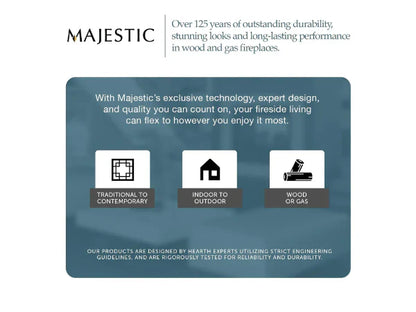 Majestic Jasper 30" Traditional Natural Gas Fireplace Insert with IPI Ignition System