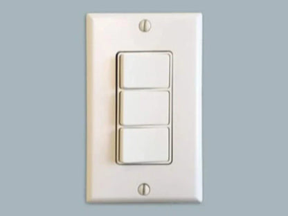 Majestic 3 Toggle Wall Switch for Multi-Color Selection