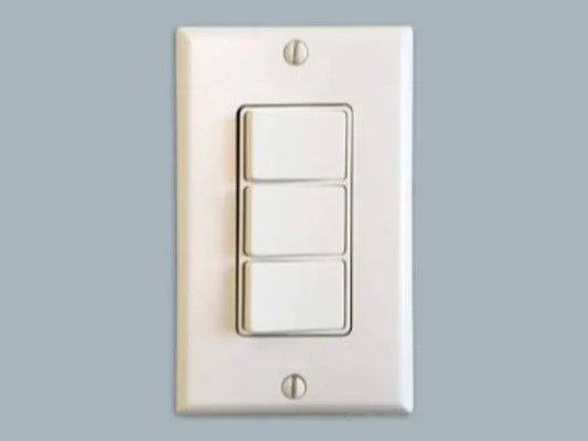 Majestic 3 Toggle Wall Switch for Multi-Color Selection
