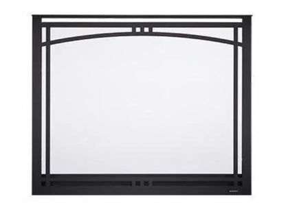 Majestic Manor 46" New Bronze Arched Overlap Fit Front with ClearVue Mesh for Meridian Series 42" Gas Fireplaces