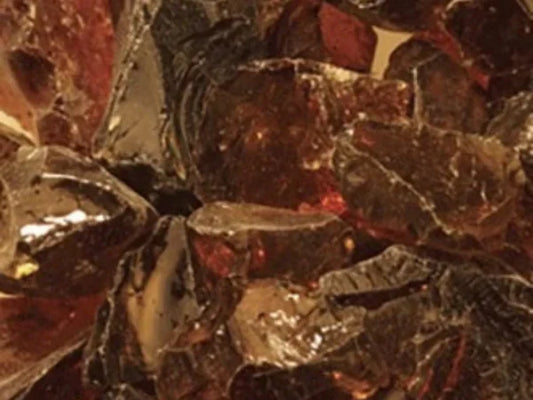 Majestic Amber Crushed Glass Media for Pier and See-Through Multi-Sided Gas Fireplaces