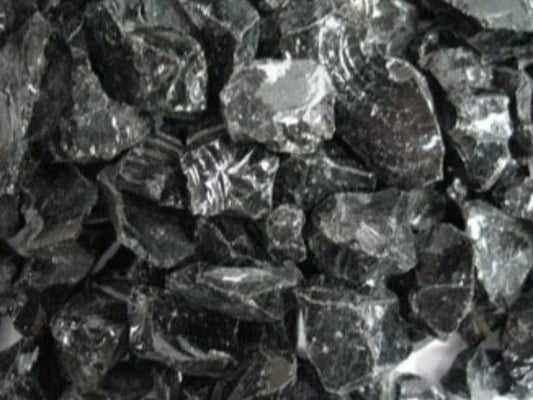 Majestic Ebony Crushed Glass Media for Twilight Modern See-Through Gas Fireplace