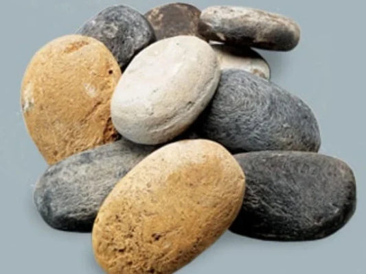 Majestic Large Stone Media for Pier and See-Through Multi-Sided Gas Fireplaces