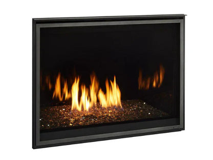 Majestic Meridian Modern 36" Traditional/Contemporary Top Direct Vent Natural Gas Fireplace with IntelliFire Touch ignition System